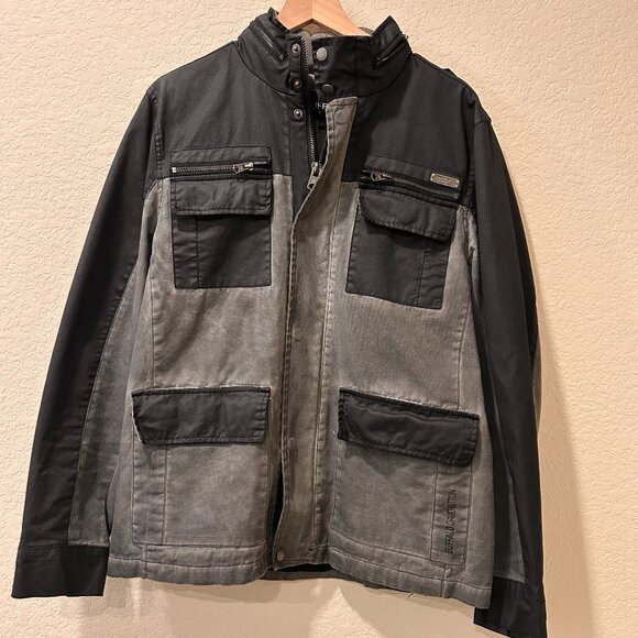 Buffalo David Bitton Other - Buffalo David Bitton Men's Utility Jacket Black Gray Size XL